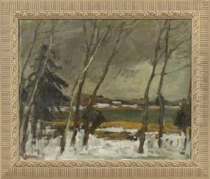 Winter Landscape by Edward Alfred Cucuel