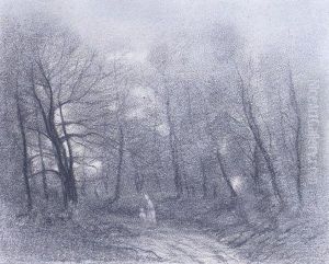 Promeneurs Dans La Foret