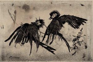 Deux Oiseaux Morts by Edmond Cuisinier