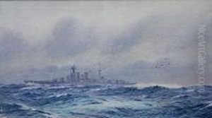 Hms Hood In The Atlantic