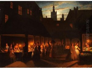 Nachtlicher Strassenmarkt by Johann Mongels Culverhouse