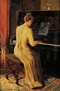 At The Piano by Charles Atherton Cumming