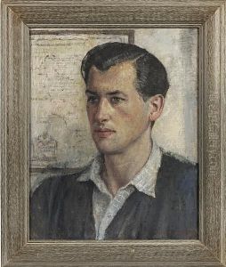 Portrait Of Stewart Granger by Nora Lucy Mowbray Cundell