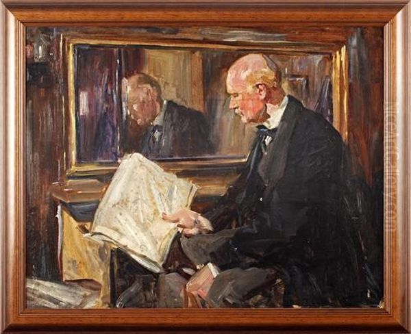 Portrait Of A Gentleman Reading - view 1