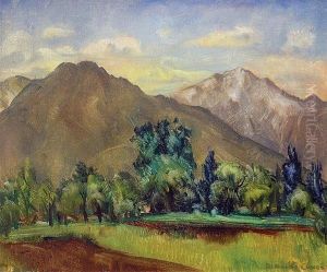 Mountain Landscape (wasatch Mountains by Rinaldo Cuneo