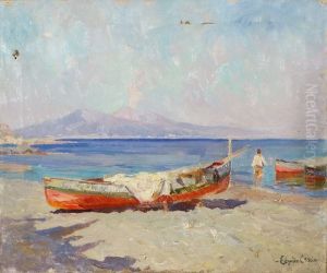 Pescatore Nel Golfo by Edgardo Curcio