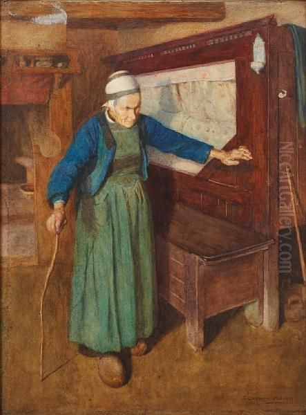 Breton Peasant Woman In An Interior - view 1