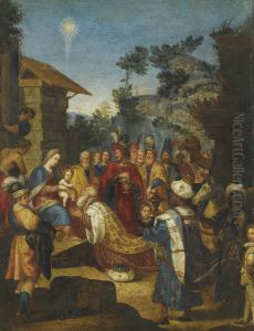The Adoration Of The Magi by Francesco Curradi