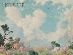 Wild Azalias [sic] On The Mountain Top by Charles Curran