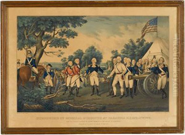 Surrender Of General Burgoyne At Saratoga - view 1