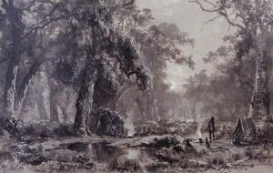 An Aboriginal Camp by James Waltham Curtis