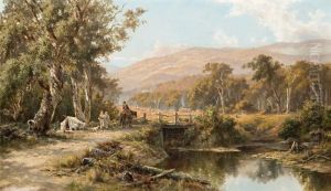 A Camp Near The Dandenong Ranges by James Waltham Curtis