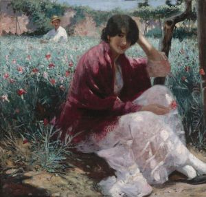 The Garden by Ralph Wormsley Curtis