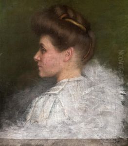 Retrato De Una Joven by Josep I Cusachscusachs