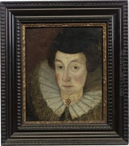 Portrait Of A Lady, Head And Shoulders, In A Ruff And A Blackhat