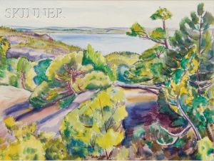 View Across Eggen Moy In Beach by Carl Gordon Cutler