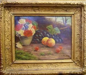 Stilllife Of Fruit And Flowers Stilllife Of Fruit And Flowers