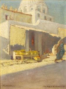 Une Rue A Kairouan by Alexandre Cuvelier
