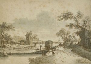 Pastoralt Landskap Med Hoskrinda by Aelbert Cuyp