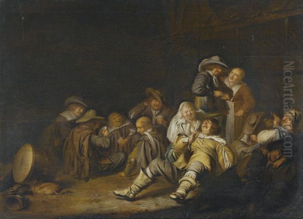 A Drunken Guardroom Scene - view 1