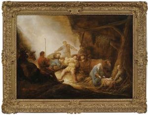 The Adoration Of The Shepherds. by Benjamin Gerritsz. Cuyp
