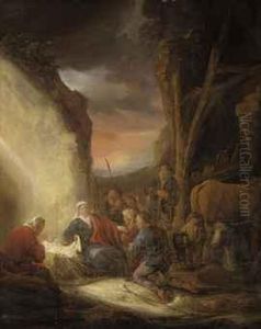 The Adoration Of The Shepherds by Benjamin Gerritsz. Cuyp