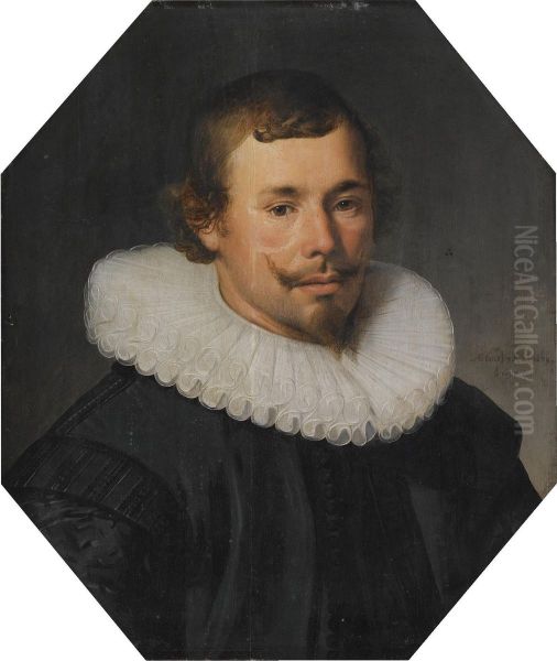 Portrait Of A Man At The Age Of 30 by Jacob Gerritsz. Cuyp