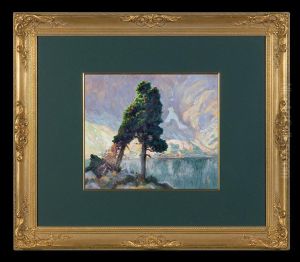 Trees Over Lake In Tatras by Zefiryn Cwiklinski