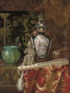 Still Life With Fan by Ernst Czernotzky