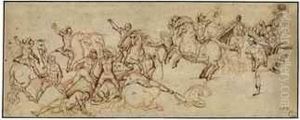 Soldiers In The Midst Of Battle, After Giuseppe Cesari, Ilcalvaliere D'arpino Soldiers In The Midst Of Battle, After Giuseppe Cesari, Ilcalvaliere D'arpino