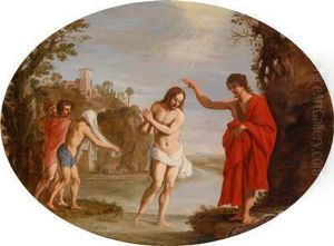 Die Taufechristi Im Jordan