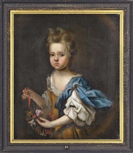 Portrait Of A Young Girl by Charles d' Agar