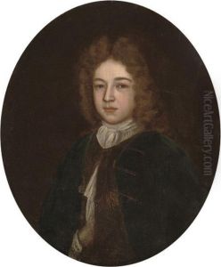 Portrait Of A Boy, Half-length, In A Blue Coat