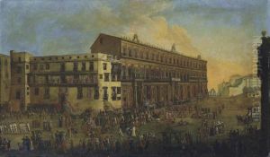 Processione Di Carri Allegorici Carnascialeschi A Napoli, Largo Dipalazzo by Alessandro D'Anna
