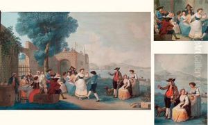 Fete Dans Une Auberge De Mergellina by Alessandro D'Anna