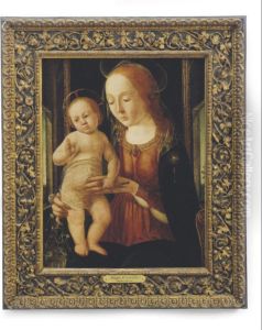 Madonna And Child Holding A Finch