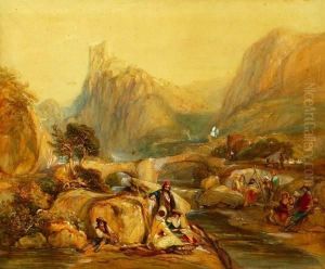 Castle Of Gonzo In The Mountains Of Friuli by James T. Herve D' Egville