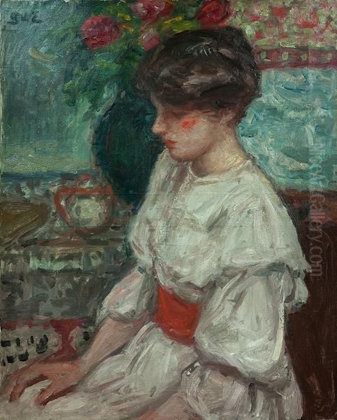 Portrait De Jeune Fille A La Robe... - view 1