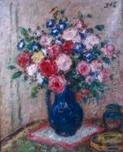 Vase De Fleurs by Georges dEspagnat