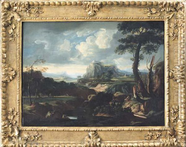 Paesaggio Fluviale Con Figure - view 1