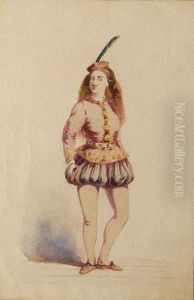 Jeune Fille Portant L'habit D'un Page De La Renaissance by Marie, Princesse D' Orleans
