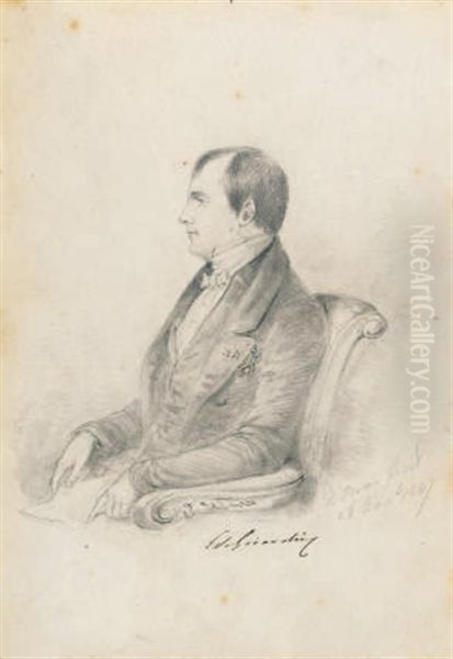 Portrait Of The Comte De Girardin - view 1