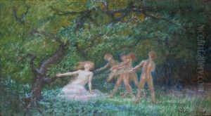 Putti Con Ninfa by Gaetano D'Agostino