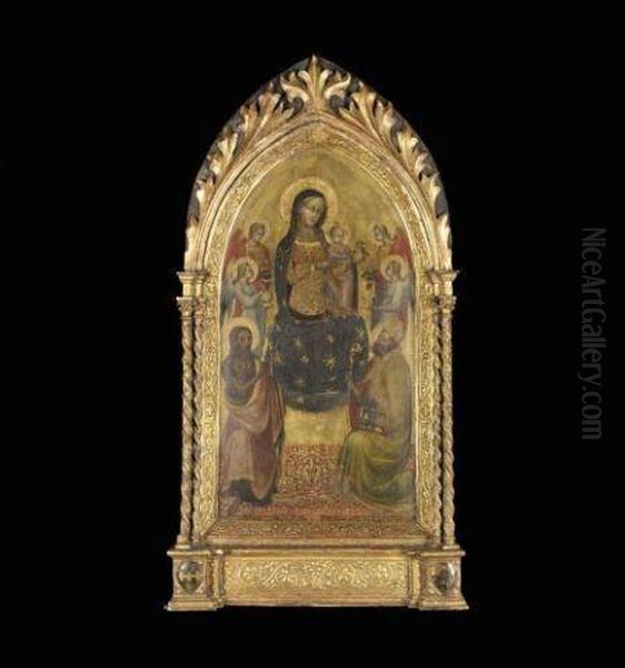 Madonna And Child Enthroned With Angels - view 1