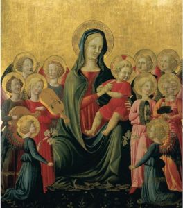 Madonna And Child With Music-making Angels by Francesco D'Antonio
