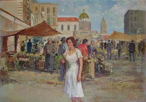 Scena Di Mercato by Vincenzo D'Auria