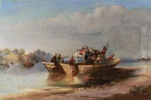 On The River - India by Charles D'Oyly