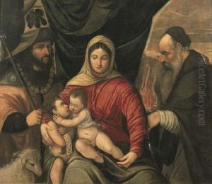 Madonna Con Bambino, San Giovannino, San Giacomo Da Compostella E San Antonio Abate