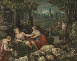 Susanna And The Elders by Leandro Bassano