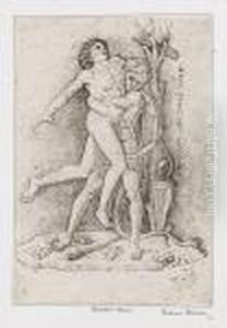 Herkules Und Antaios by Giovanni Antonio Da Brescia
